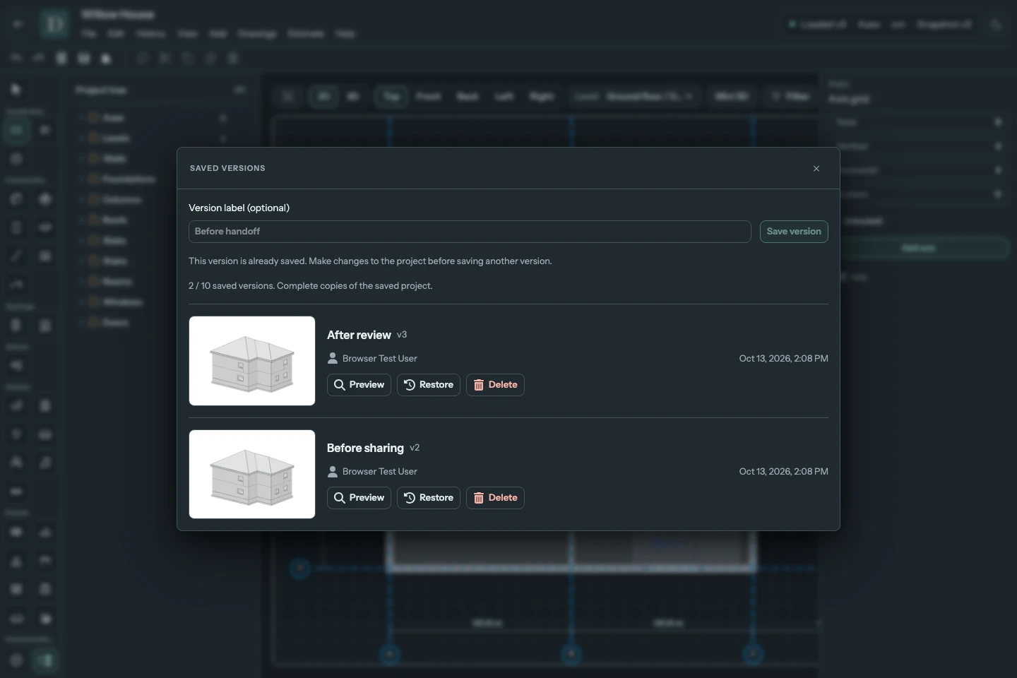 The complete Willow House editor with the Before sharing copy and its own preview picture.